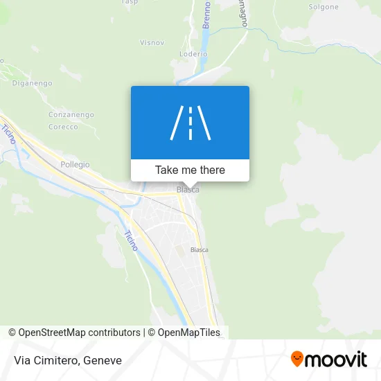 Via Cimitero map