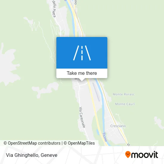 Via Ghinghello map