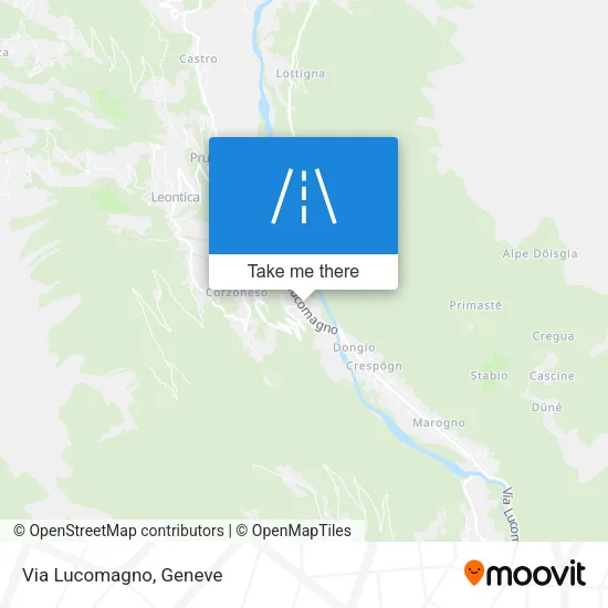 Via Lucomagno map