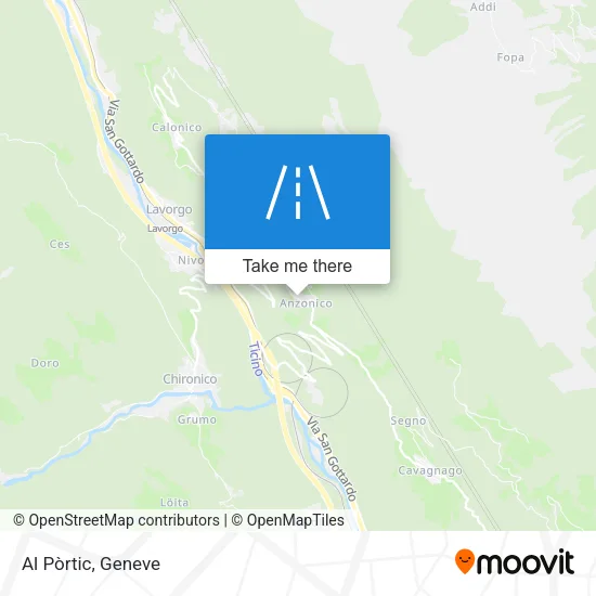Al Pòrtic map