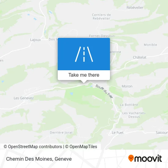 Chemin Des Moines map