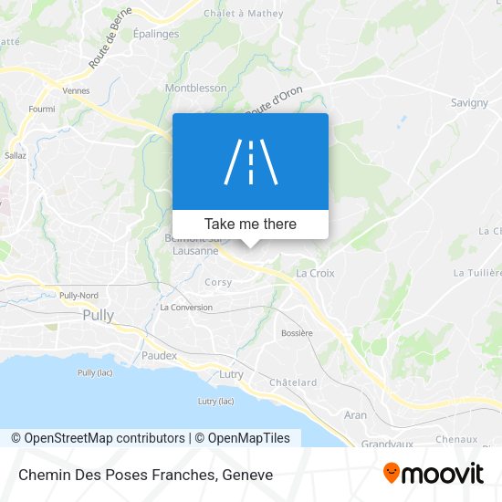 Chemin Des Poses Franches map