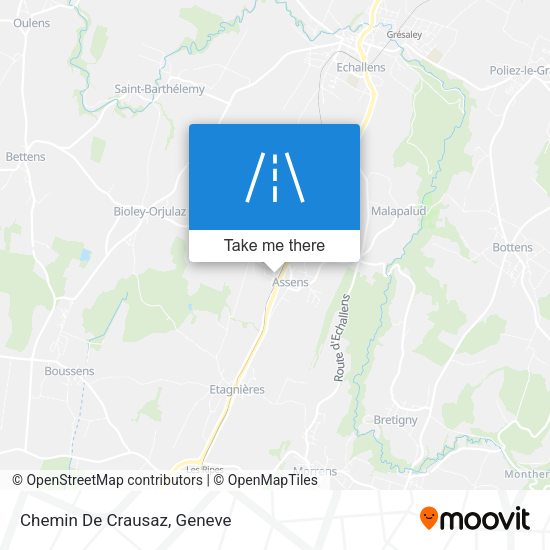 Chemin De Crausaz map