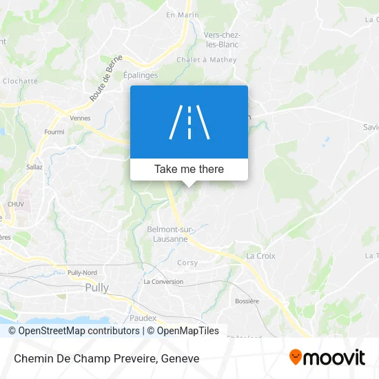 Chemin De Champ Preveire map