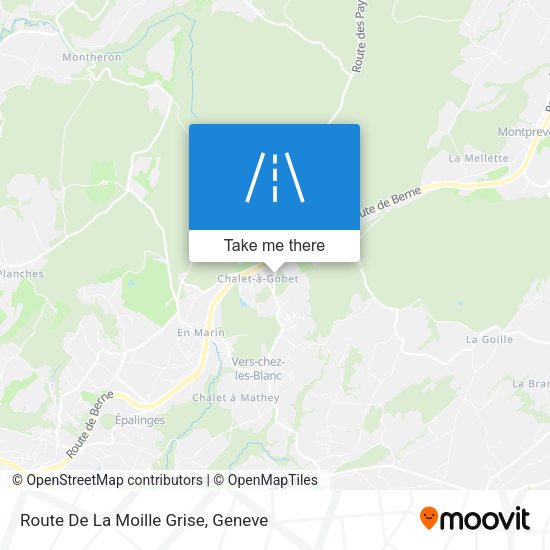 Route De La Moille Grise map