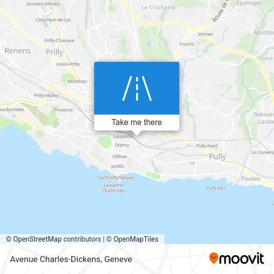 Avenue Charles-Dickens map