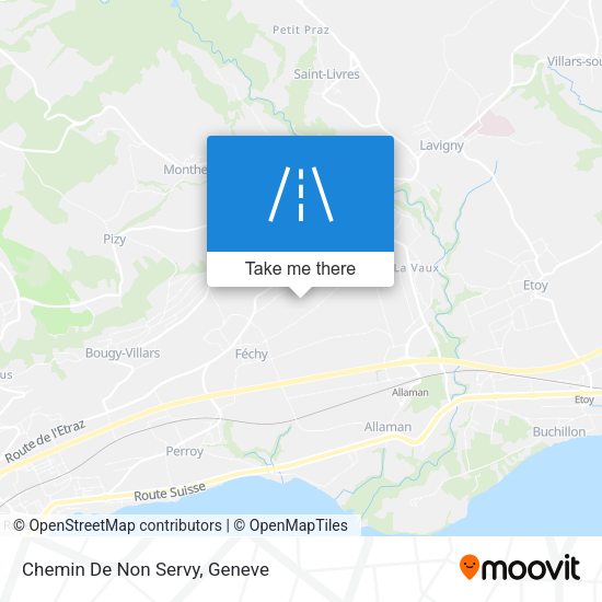 Chemin De Non Servy map