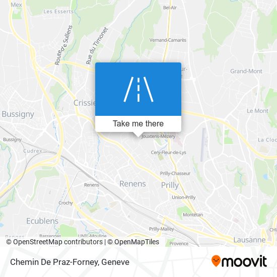 Chemin De Praz-Forney map