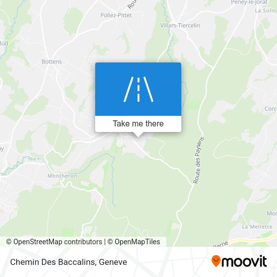 Chemin Des Baccalins map