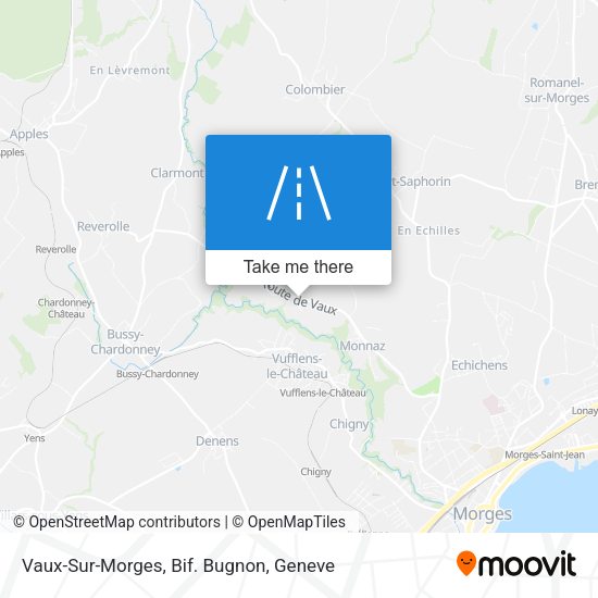 Vaux-Sur-Morges, Bif. Bugnon map