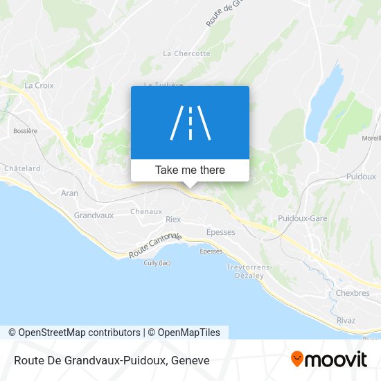 Route De Grandvaux-Puidoux map