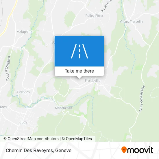 Chemin Des Raveyres map
