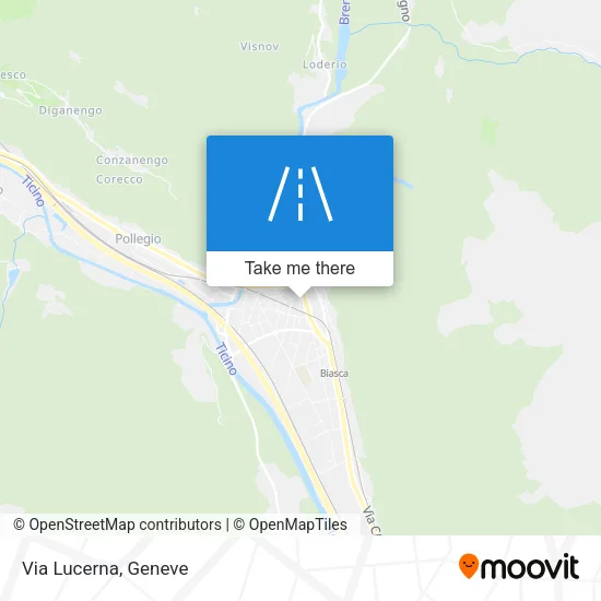 Via Lucerna map