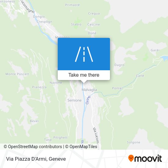 Via Piazza D'Armi map