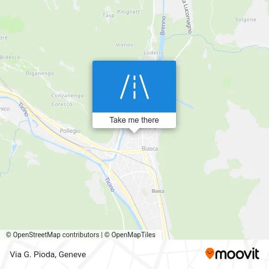 Via G. Pioda map