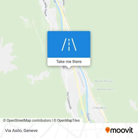 Via Asilo map