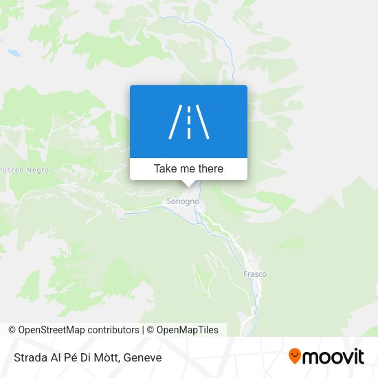 Strada Al Pé Di Mòtt map
