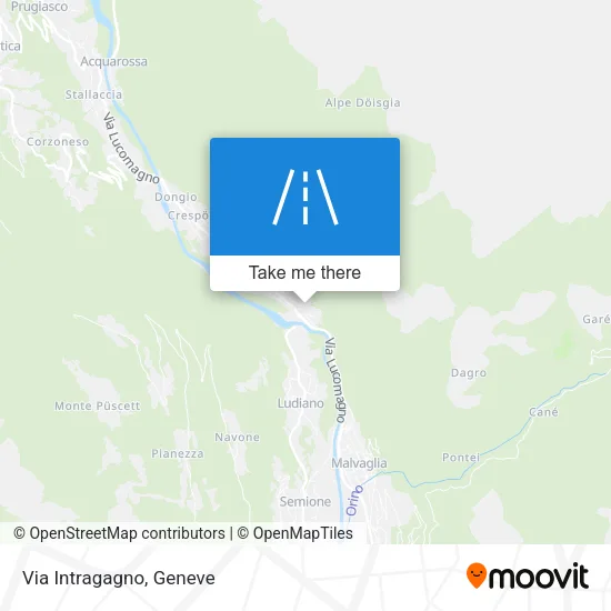 Via Intragagno map
