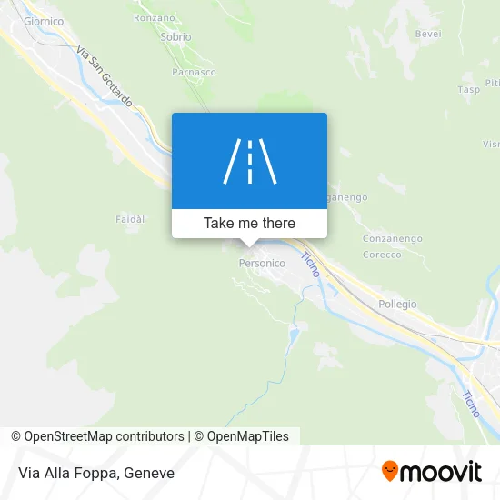 Via Alla Foppa map