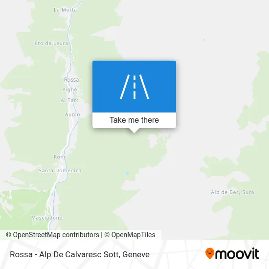 Rossa - Alp De Calvaresc Sott map