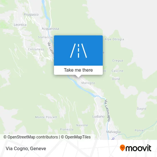 Via Cogno map