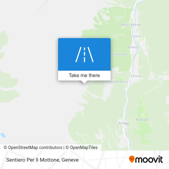 Sentiero Per Il Mottone map