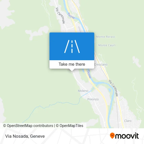 Via Nosada map