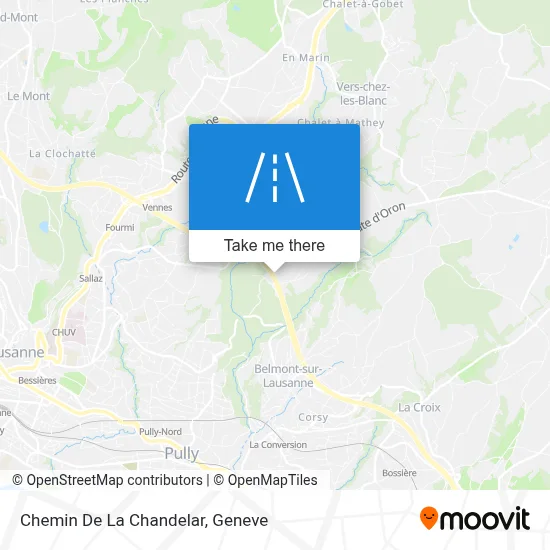 Chemin De La Chandelar map