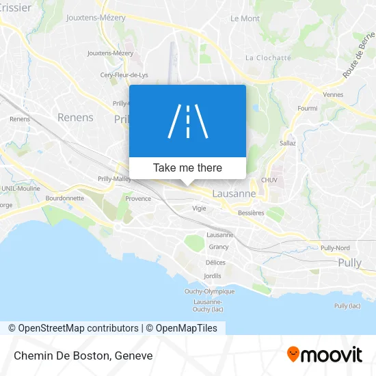 Chemin De Boston map