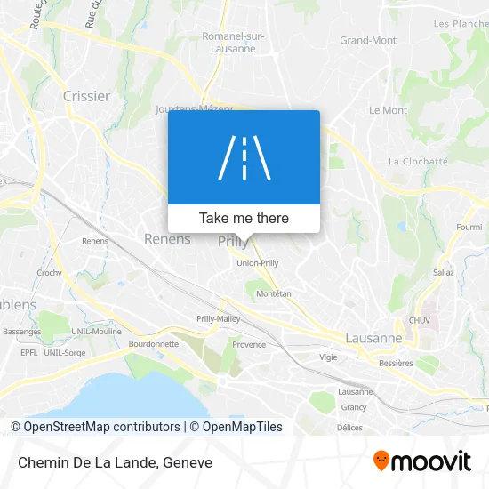Chemin De La Lande map