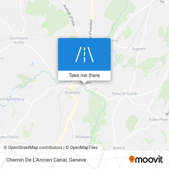 Chemin De L'Ancien Canal map