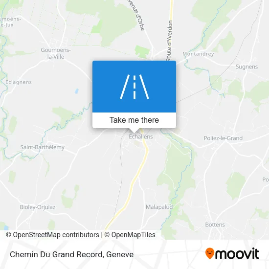 Chemin Du Grand Record map