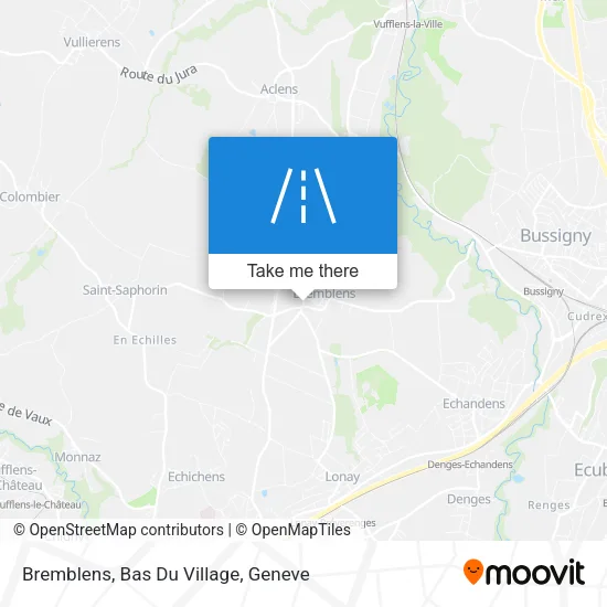 Bremblens, Bas Du Village map