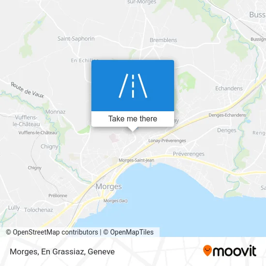 Morges, En Grassiaz map