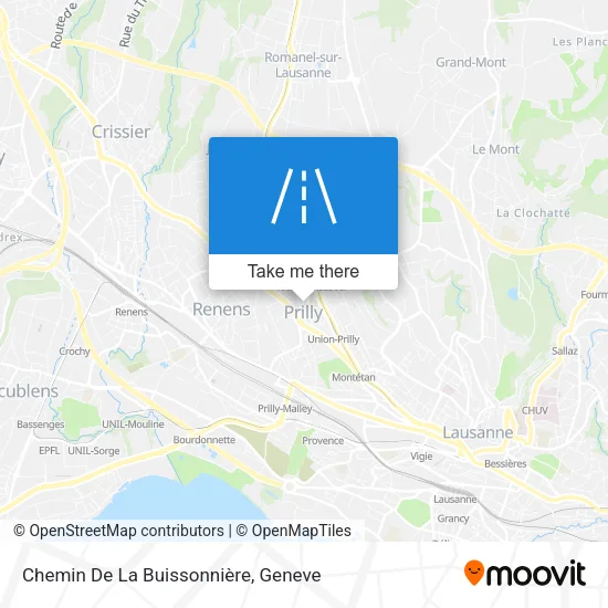 Chemin De La Buissonnière map