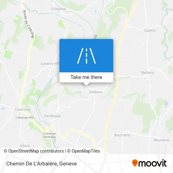 Chemin De L'Arbalère map