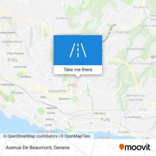 Avenue De Beaumont map