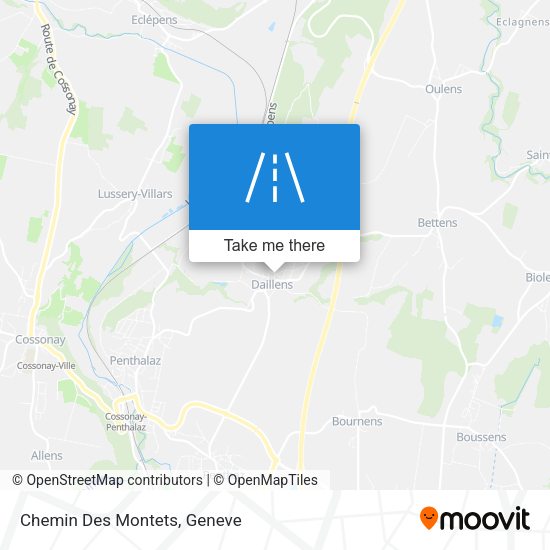 Chemin Des Montets map
