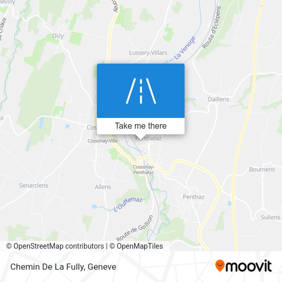 Chemin De La Fully map