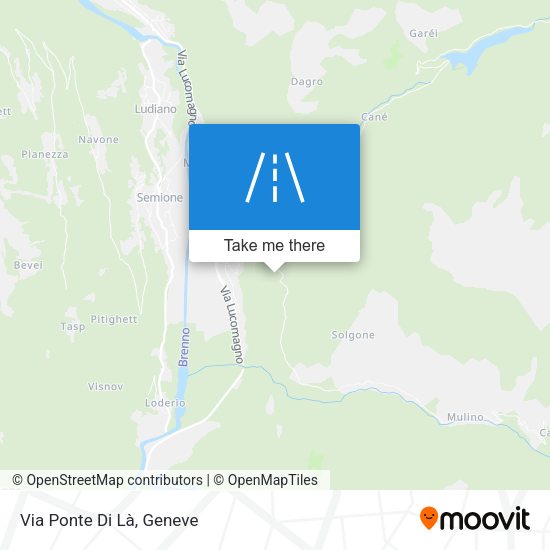 Via Ponte Di Là map