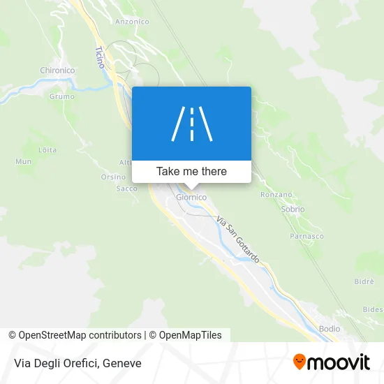 Via Degli Orefici map