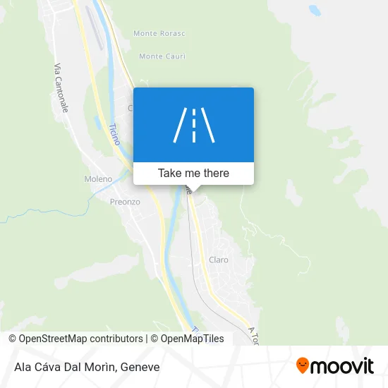 Ala Cáva Dal Morìn map