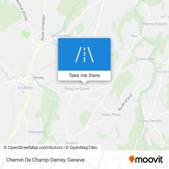 Chemin De Champ-Derrey map