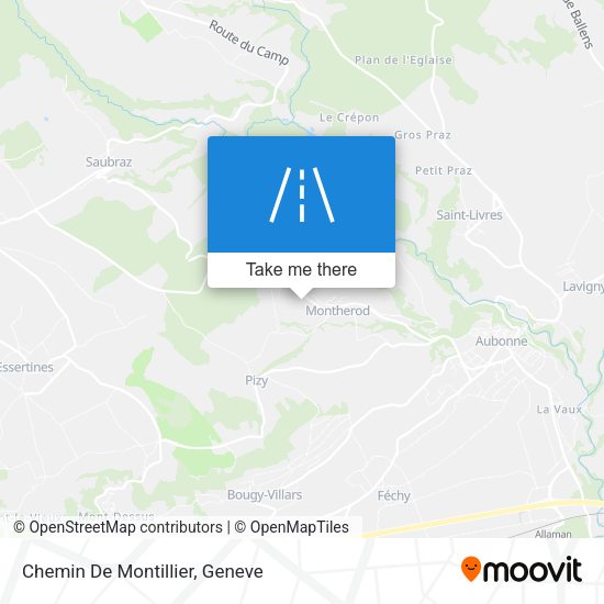 Chemin De Montillier map