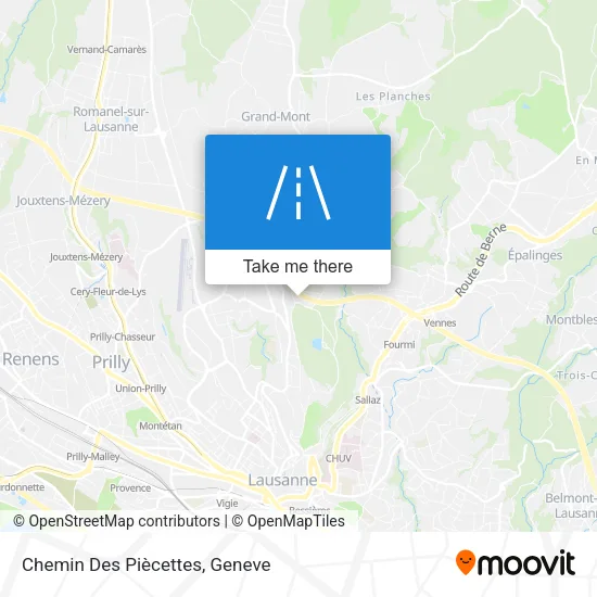 Chemin Des Piècettes plan