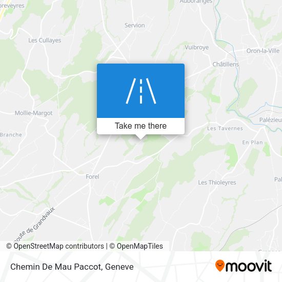 Chemin De Mau Paccot map