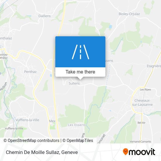 Chemin De Moille Sullaz map