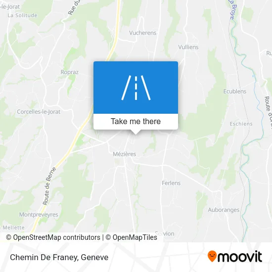 Chemin De Franey map