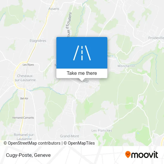 Cugy-Poste map