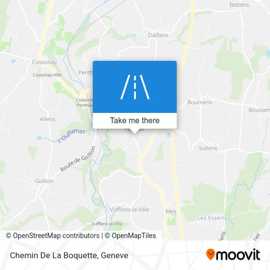 Chemin De La Boquette map
